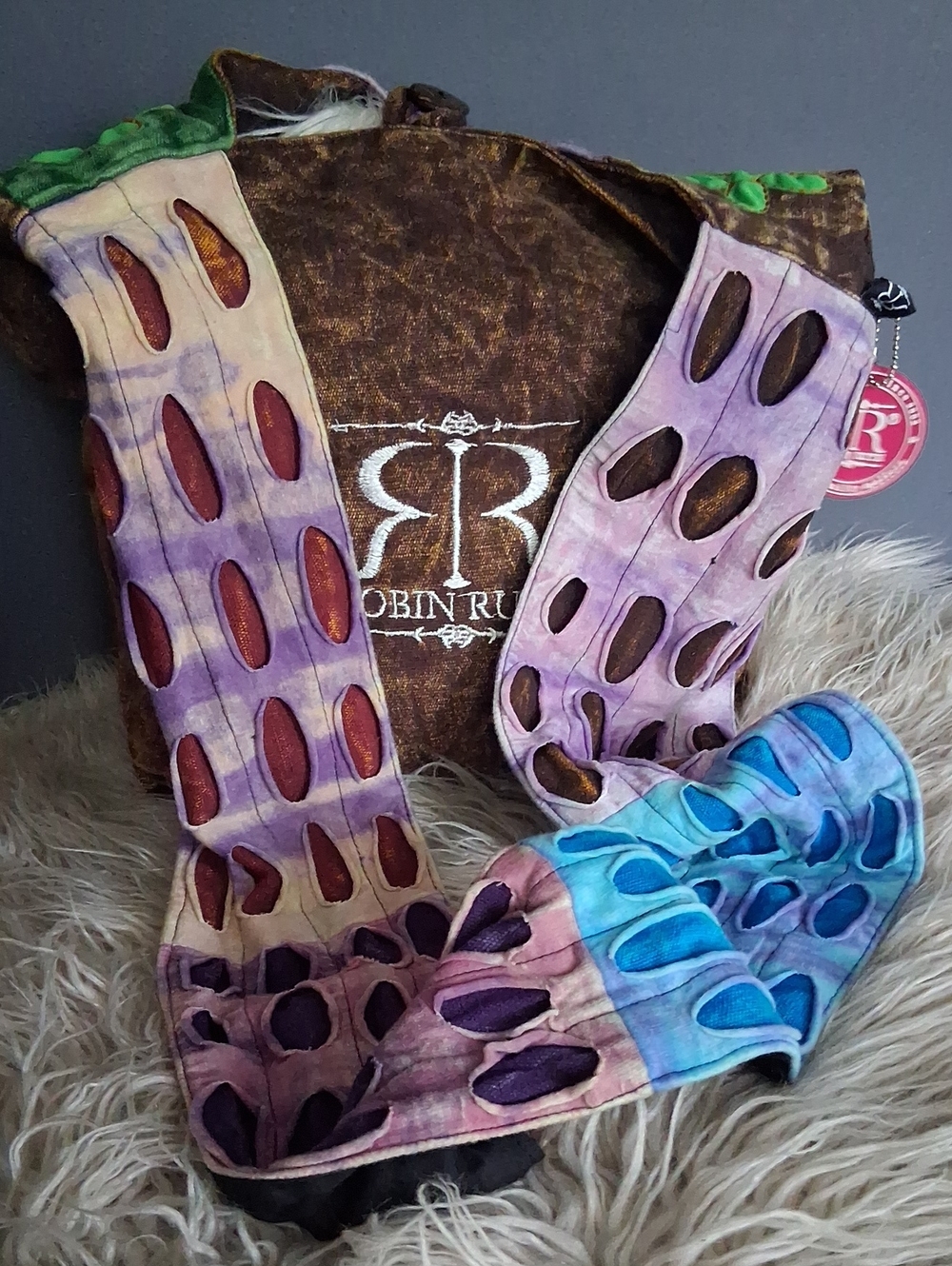 Robin Ruth Distressed Boho  Messenger Bag - Picture 6 of 14